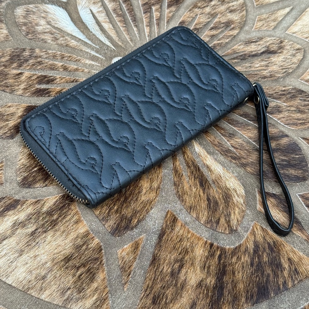 Baby Phat Black Wallet Wristlet- Pre-owned - Picture 2 of 6